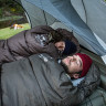 Спальный мешок NATUREHIKE U SERIES U350 двойной хлопок осень-зима молния справа вrown 6927595767221