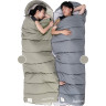 Ультралёгкий спальный мешок NATUREHIKE NH20MSD02 M300 хлопковый с капюшоном весна осень зеленый, молния слева 6975641886686